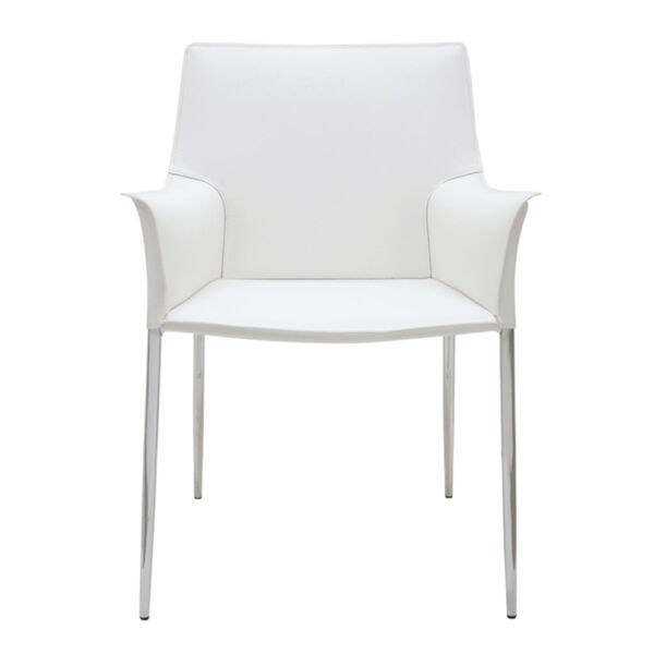 Colter Matte White Dining Chair, image 2