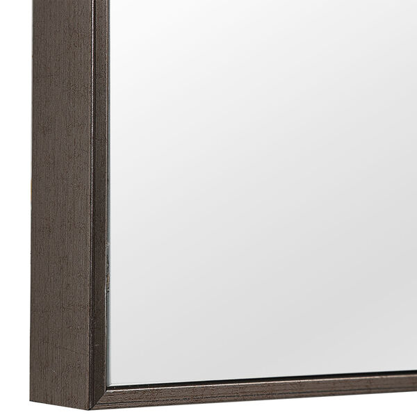 Linden Gunmetal Frame Rectangular Wall Mirror, image 6