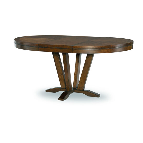 Highland Saddle Brown Pedestal Table, image 3