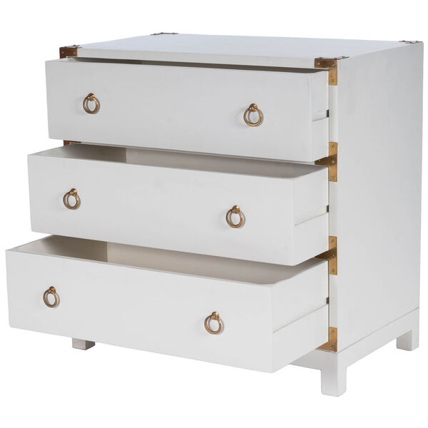 Forster Glossy White Campaign Chest, image 10