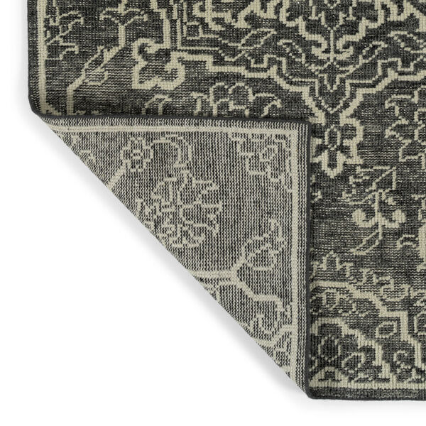 Knotted Earth Charcoal and Ivory Area Rug, image 4