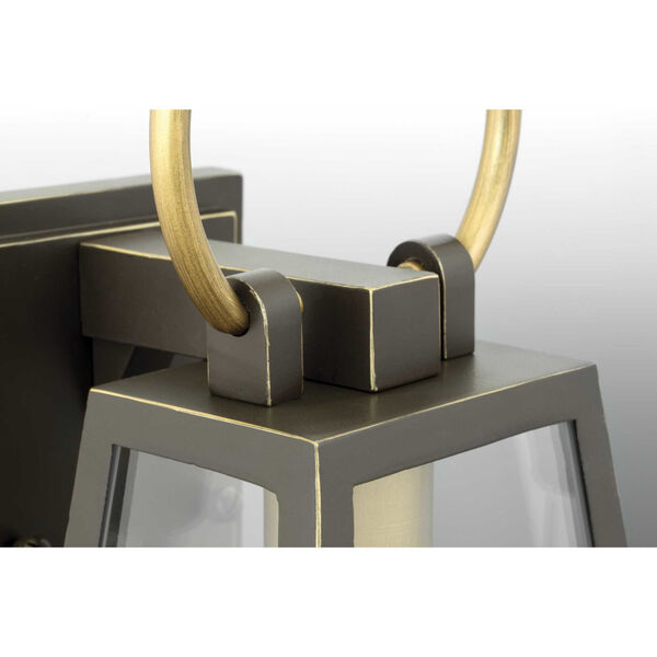P550028-020: Barnett Antique Bronze and Brass Two-Light Outdoor Pendant, image 2