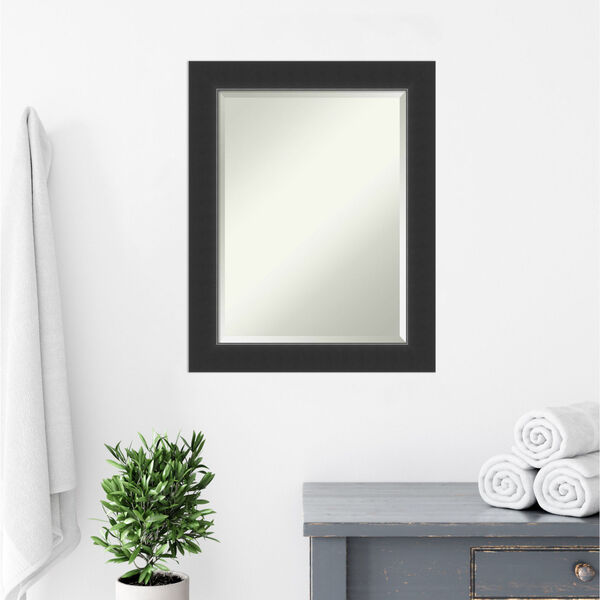 Corvino Black 23W X 29H-Inch Bathroom Vanity Wall Mirror, image 1