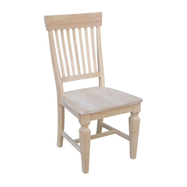 Beige Slat Back Chair, Set of 2, image 3