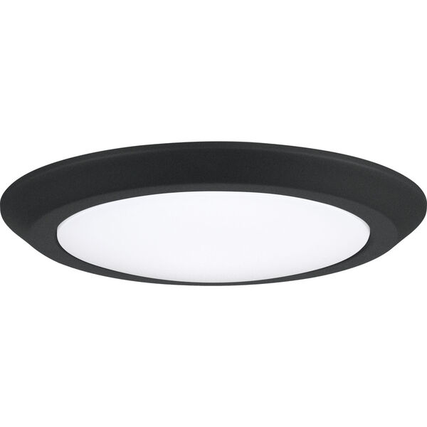 Verge Earth Black 12-Inch LED Flush Mount with White Acrylic Shade, image 2