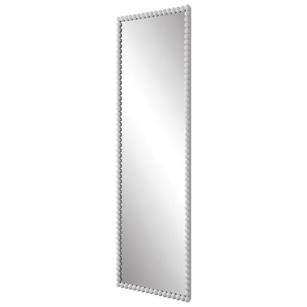 Serna Satin White Tall Wall Mirror, image 2