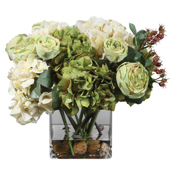 Cecily Cream and Sage Hydrangea Bouquet, image 1
