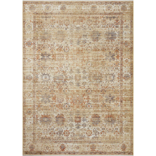 Bonney Sunset and Multicolor Rectangular Area Rug, image 1