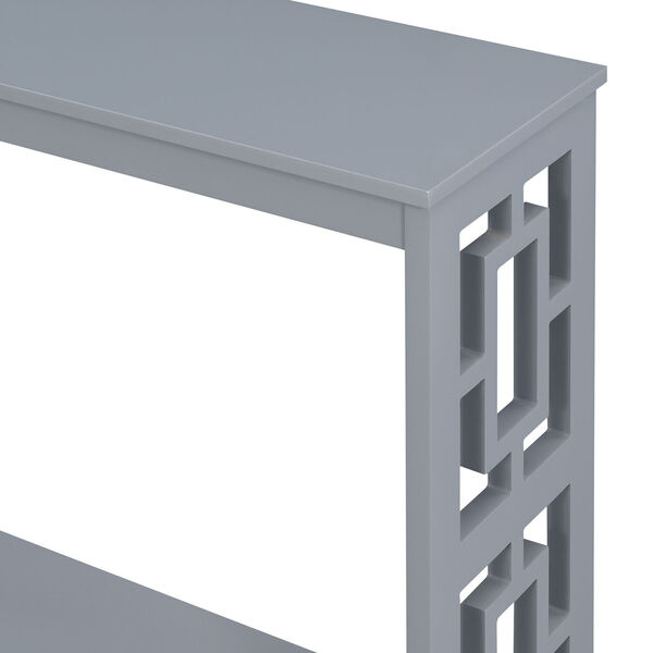 Town Square Gray Console Table with Shelf, image 5