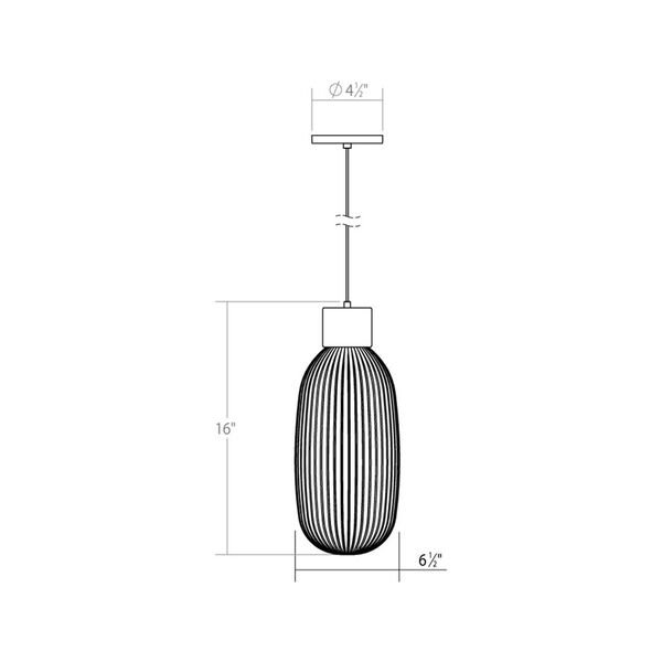 Friso Satin Black LED Pendant, image 8