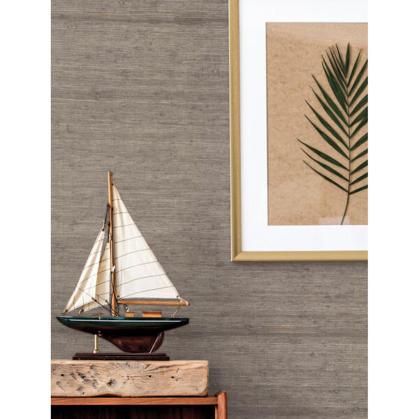Waters Edge Brown Arrowroot Non Pasted Wallpaper, image 1