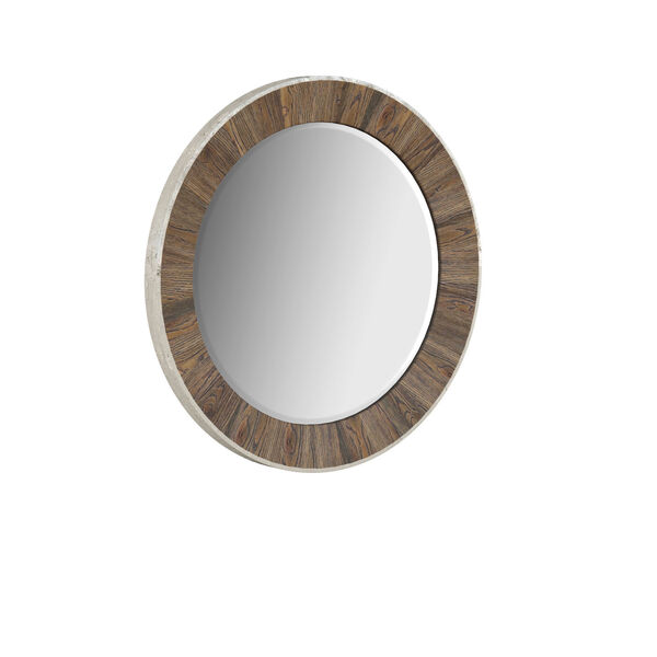 Stockyard Brown Round Mirror, image 2
