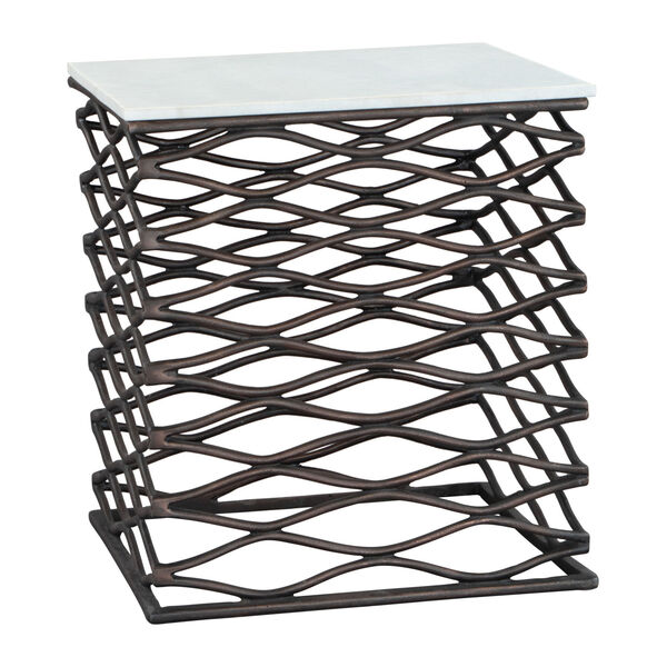 Duke Bronze and White Side Table, image 3