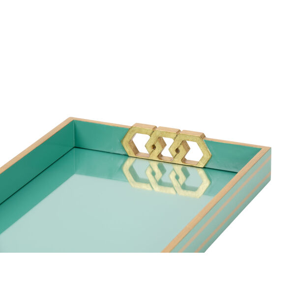 Shayla Copas Alexandrite and Gold Leaf Serving Tray, image 2
