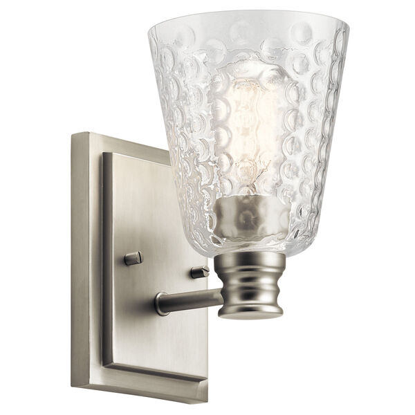 Nadine Brushed Nickel 5-Inch One-Light Wall Sconce, image 1