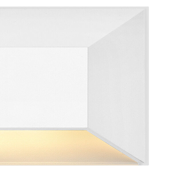 Nuvi Matte White Large Rectangular LED Deck Sconce, image 3