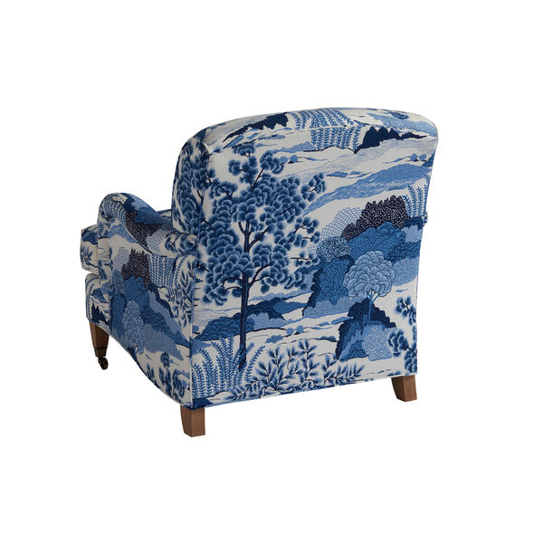 Upholstery Blue Sydney Chair With Brass Caster, image 2