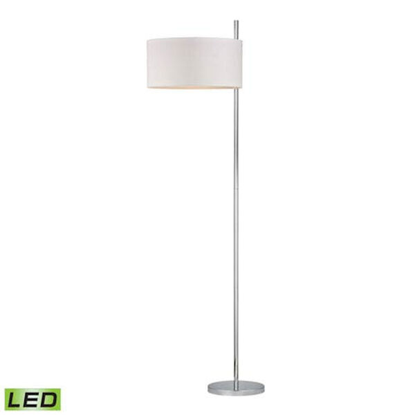 Attwood Polished Nickel One Light LED Floor Lamp, image 1