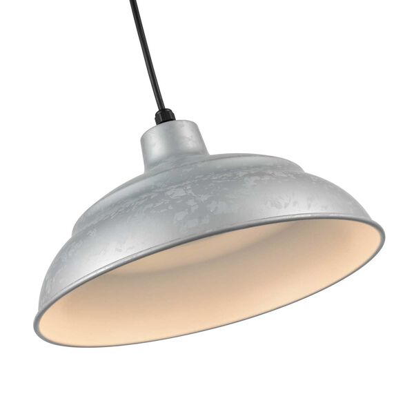 R Series Painted Galvanized 14-Inch LED Pendant, image 2
