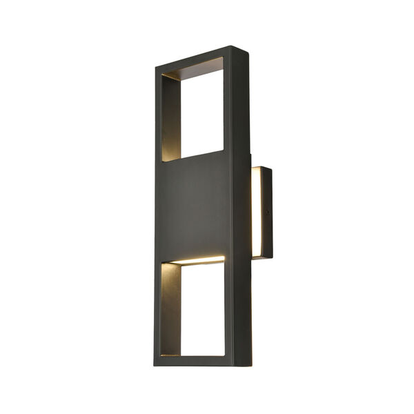 Reflection Point Matte Black LED Outdoor Wall Sconce, image 2