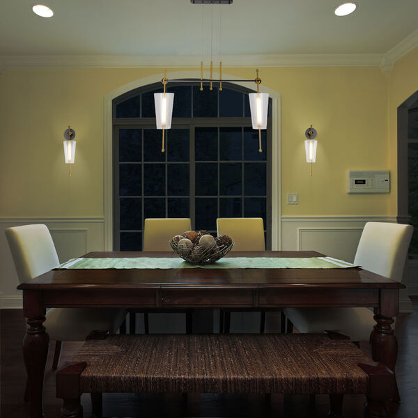 Toscana Oil Rubbed Bronze and Antique Brass LED Pendant, image 3