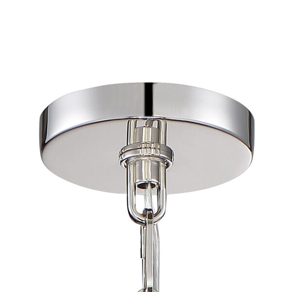 Westwood Polished Nickel 16-Inch Five-Light Pendant by Libby Langdon, image 4