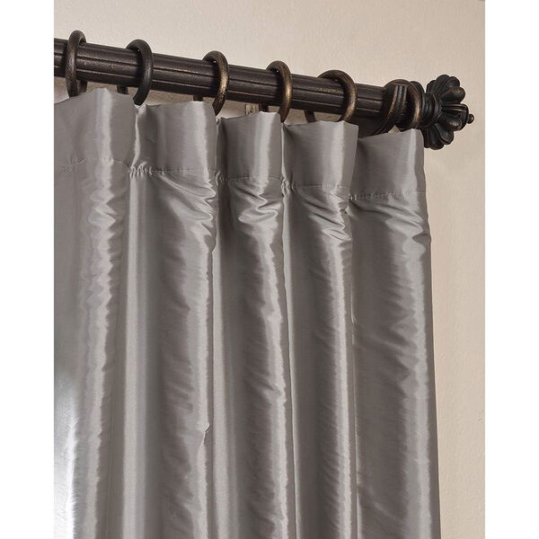 Platinum 96 x 50-Inch Blackout Faux Silk Taffeta Curtain Single Panel, image 2