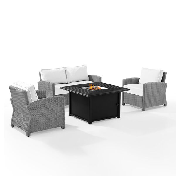 Bradenton Outdoor Convo Set with Fire Table, image 1
