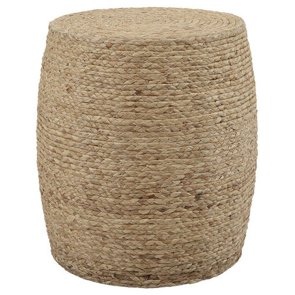 Resort Natural Straw Accent Stool, image 1