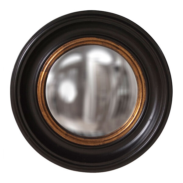 Albert Black Round Mirror, image 1