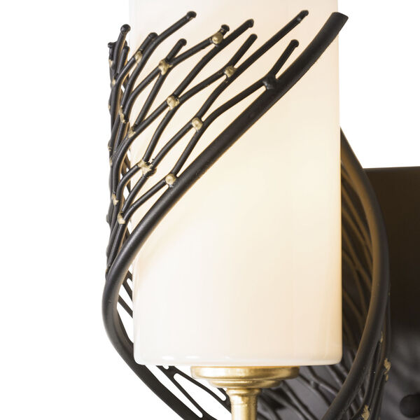 Flow Matte Black French Gold One-Light Left Wall Sconce, image 5