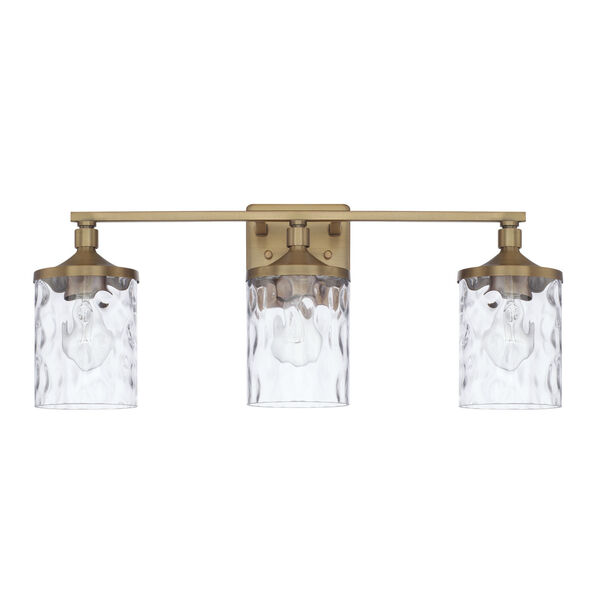 HomePlace Colton Aged Brass 24-Inch Three-Light Bath Vanity, image 1