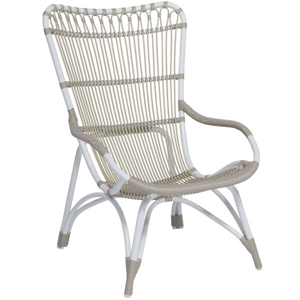 Monet Dove White Outdoor Highback Lounge Chair, image 1