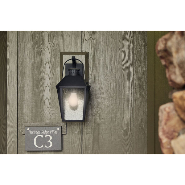 Carriage Mottled Black 6-Inch One-Light Outdoor Wall Lantern, image 3