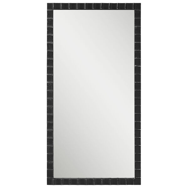 Dandridge Matte Black and Silver 22-Inch x 42-Inch Wall Mirror, image 2