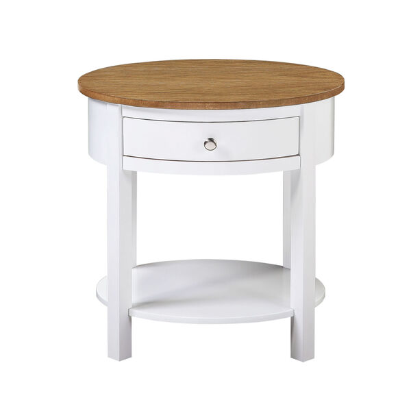 Classic Accents Driftwood White Cypress End Table, image 5