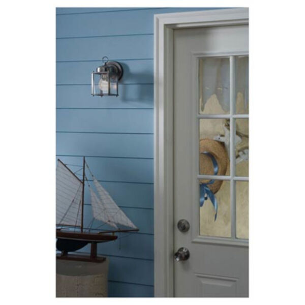 Oxford Antique Brushed Nickel One-Light Outdoor Wall Lantern, image 2