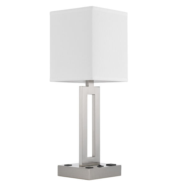 Sarnia Brushed Steel One-Light Desk Lamp, image 5