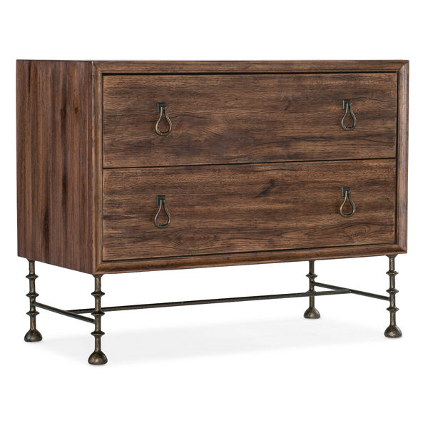 Big Sky Natural and Brushed Bronze Bachelors Chest, image 1
