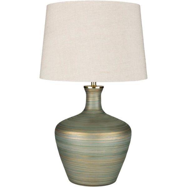 Ollie Gold, Green One-Light Table Lamp, image 1