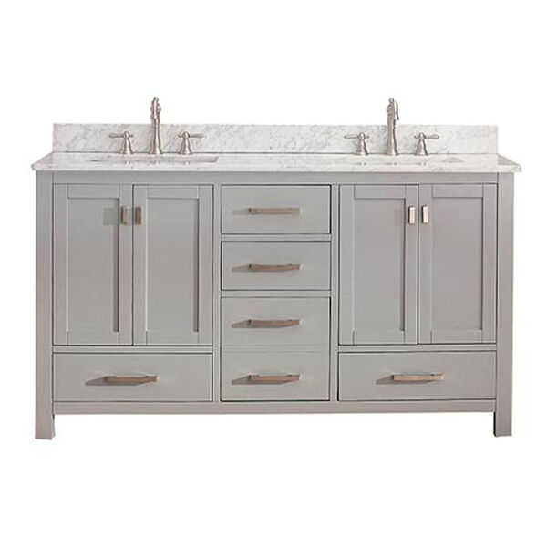 Modero Chilled Gray 60-Inch Double Vanity Only, image 1