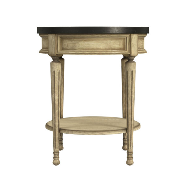 Sampson Antique Beige Side Table with Storage, image 5