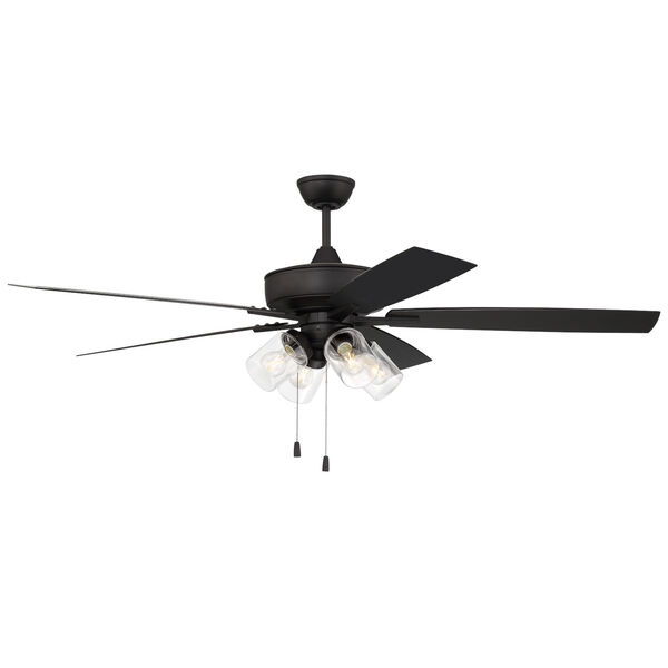 Super Pro 60-Inch LED Ceiling Fan with Clear Glass, image 7