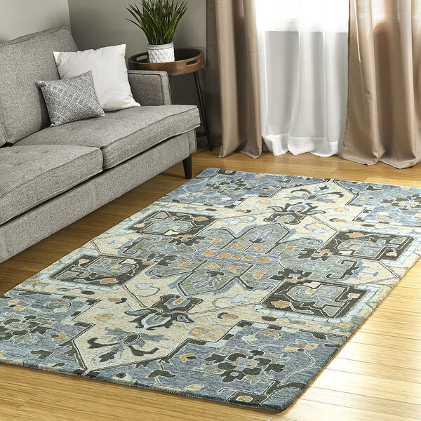 Chancellor Blue Hand-Tufted 5Ft. x 7Ft. 9In Rectangle Rug, image 5