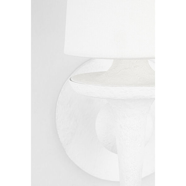 Torch White Plaster One-Light Wall Sconce, image 6