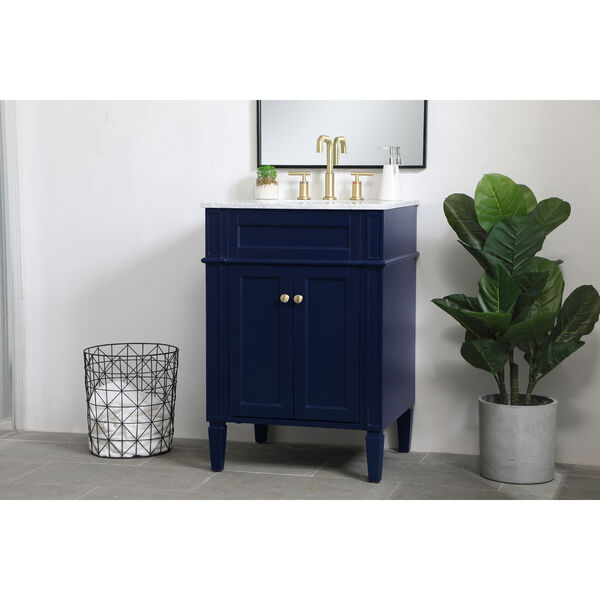 Williams Blue 24-Inch Vanity Sink Set, image 3