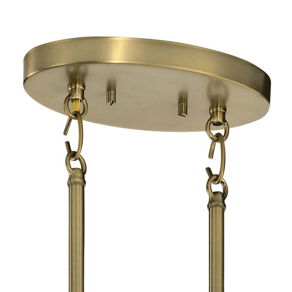 Tolani Brushed Natural Brass Eight-Light Chandelier, image 2