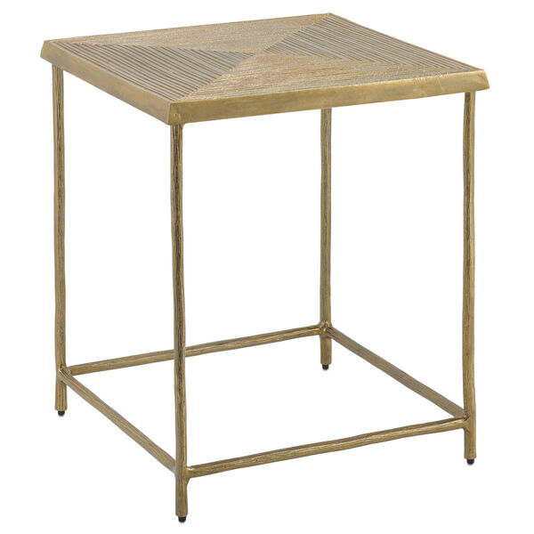 Piazza Antique Brass Accent Table, image 1
