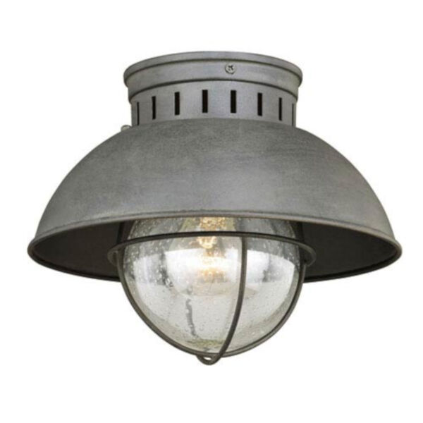 Knox Textured Gray One-Light Outdoor Flush Mount, image 1
