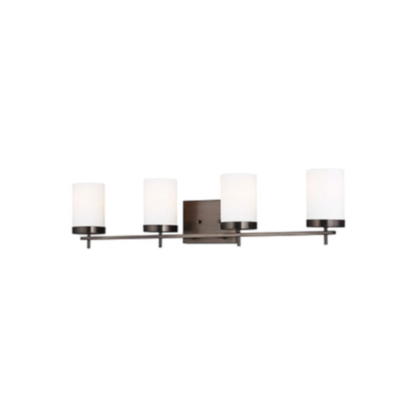 Loring Brushed Oil Rubbed Bronze Four-Light Wall Sconce, image 1